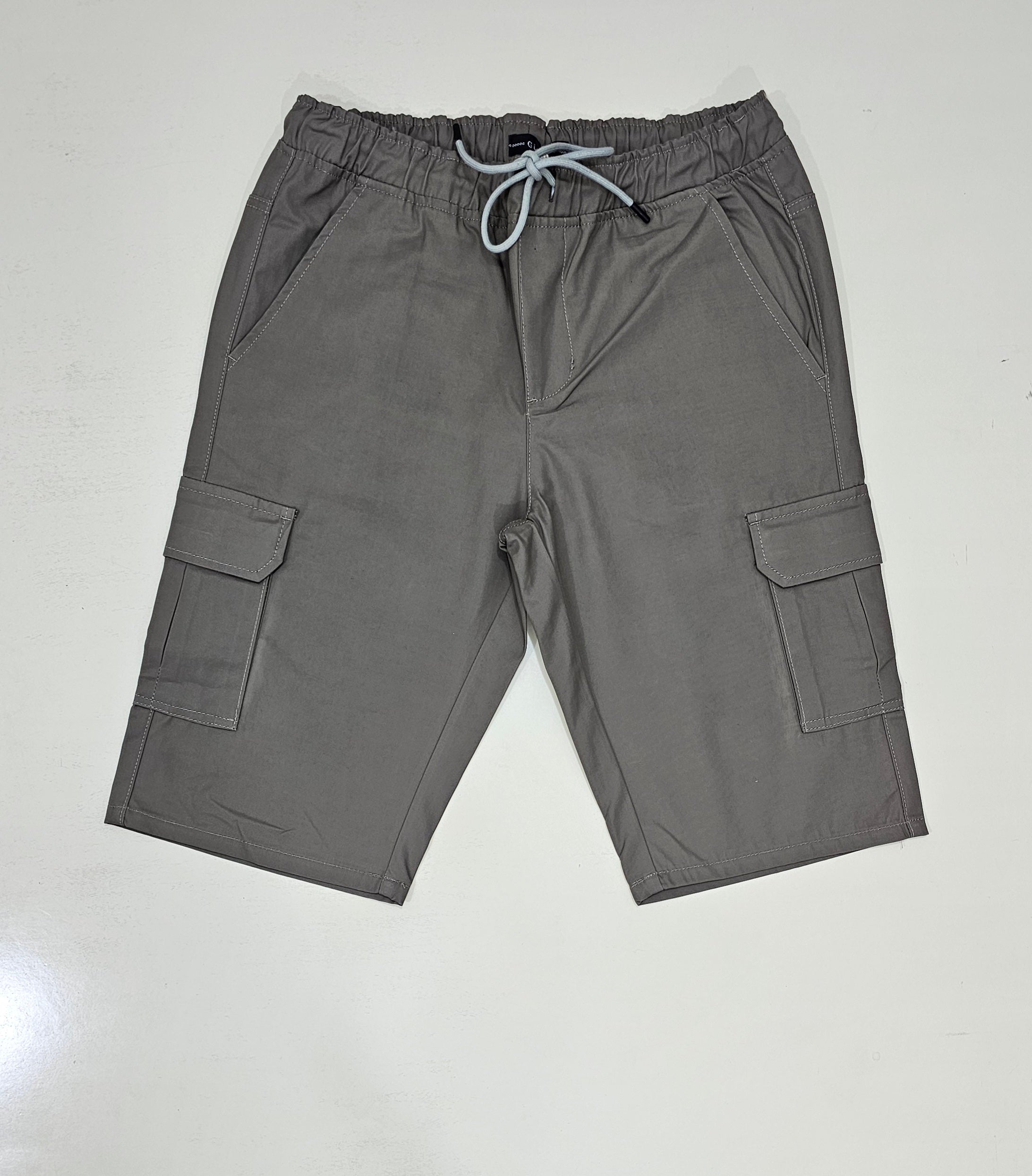 GUS. Mens Cotton 6 pocket Shorts. Mouse Grey