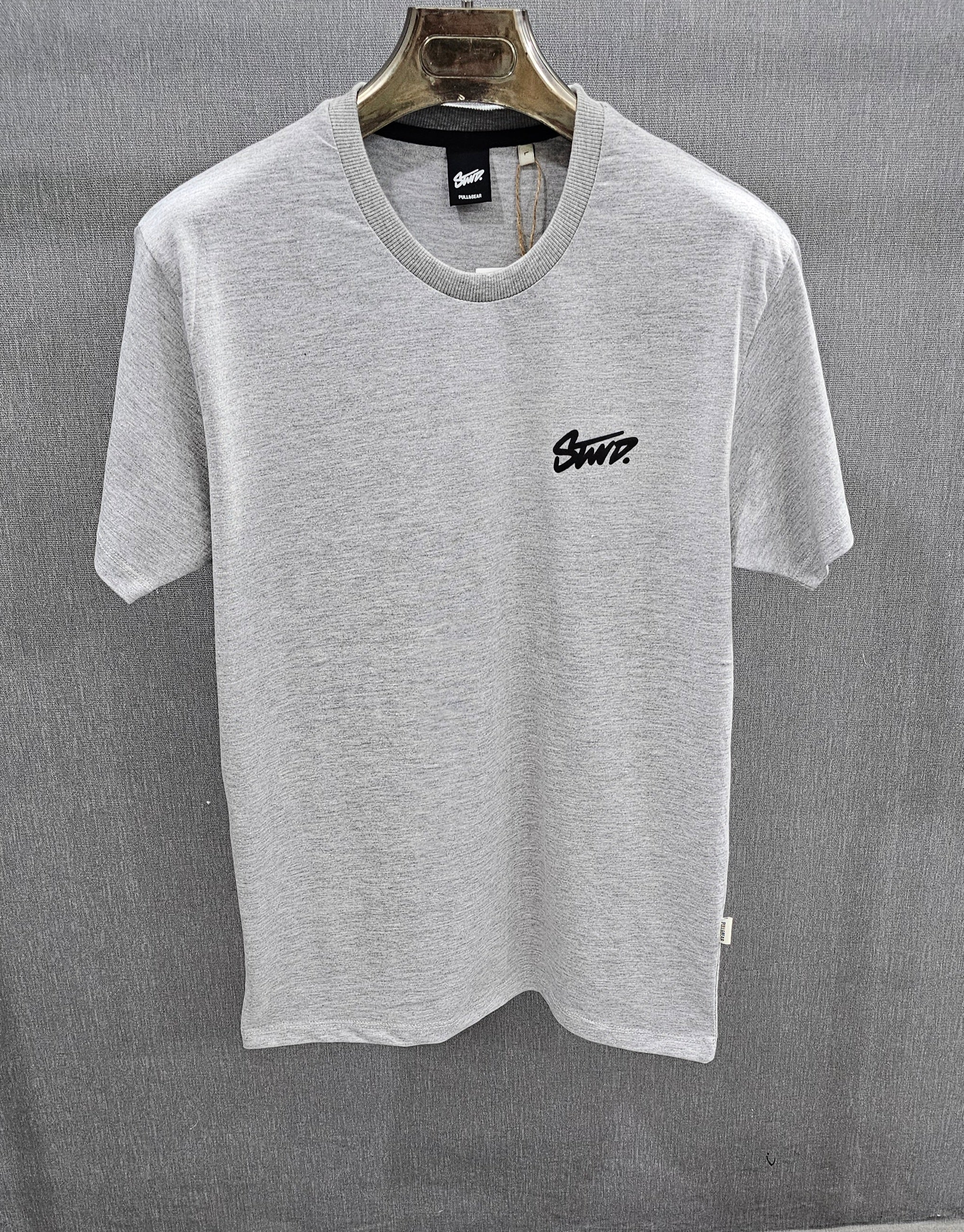 Stwd. Mens stretch Cotton Jersey Tshirts. Grey