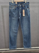 Mens Regular Fit Jeans, soft comfortable Stretch Denim Fabric, Mid Tinted blue.