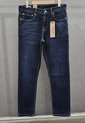 Mens Regular Fit Jeans, soft comfortable Stretch Denim Fabric, Dark blue.