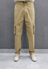 Khakhi Loose Fit 6 pocket , Soft comfortable stretch Fabric.