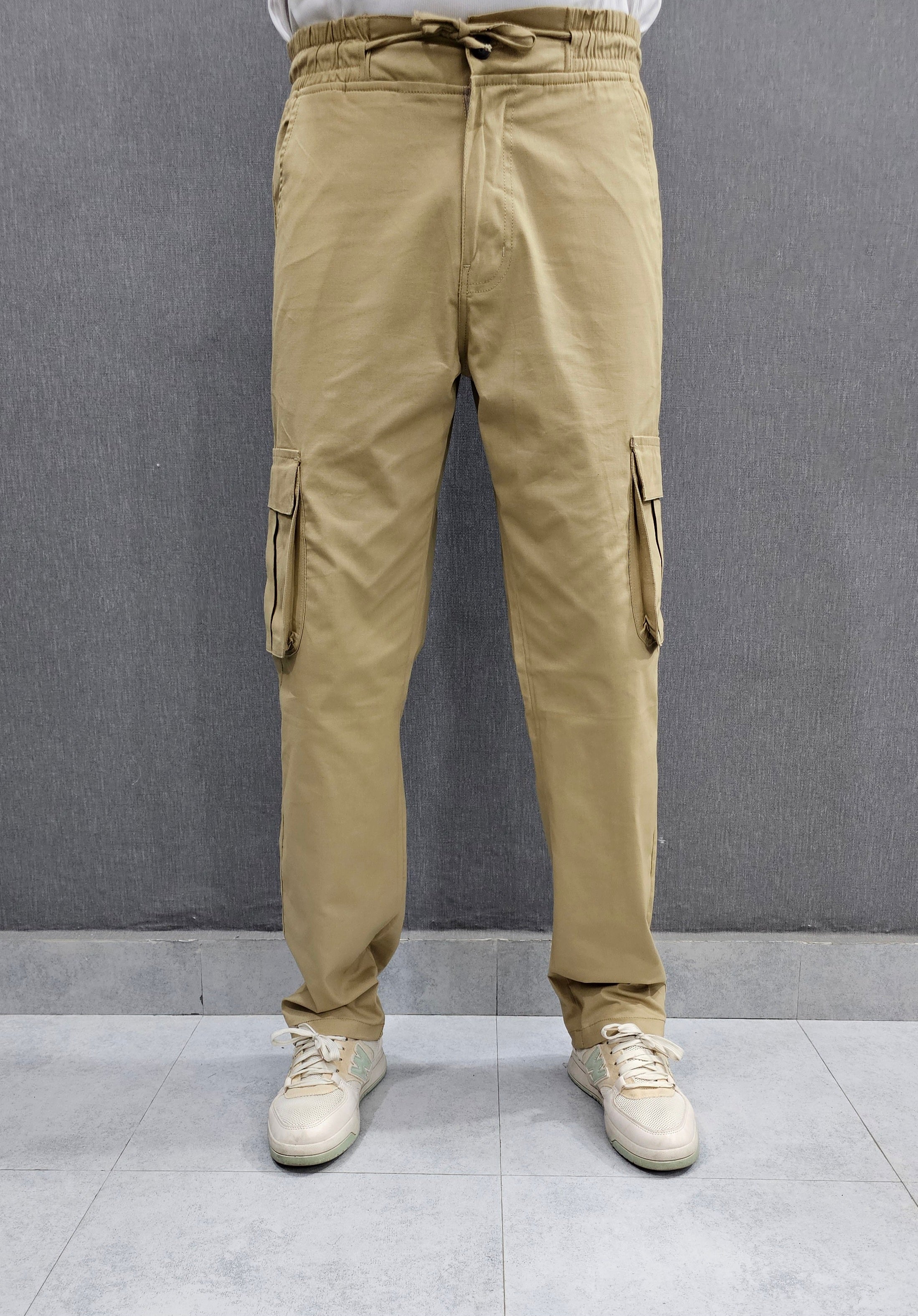 Khakhi Loose Fit 6 pocket , Soft comfortable stretch Fabric.