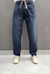 Grey Basic Loose Fit Jeans, soft comfortable non stretch Denim.