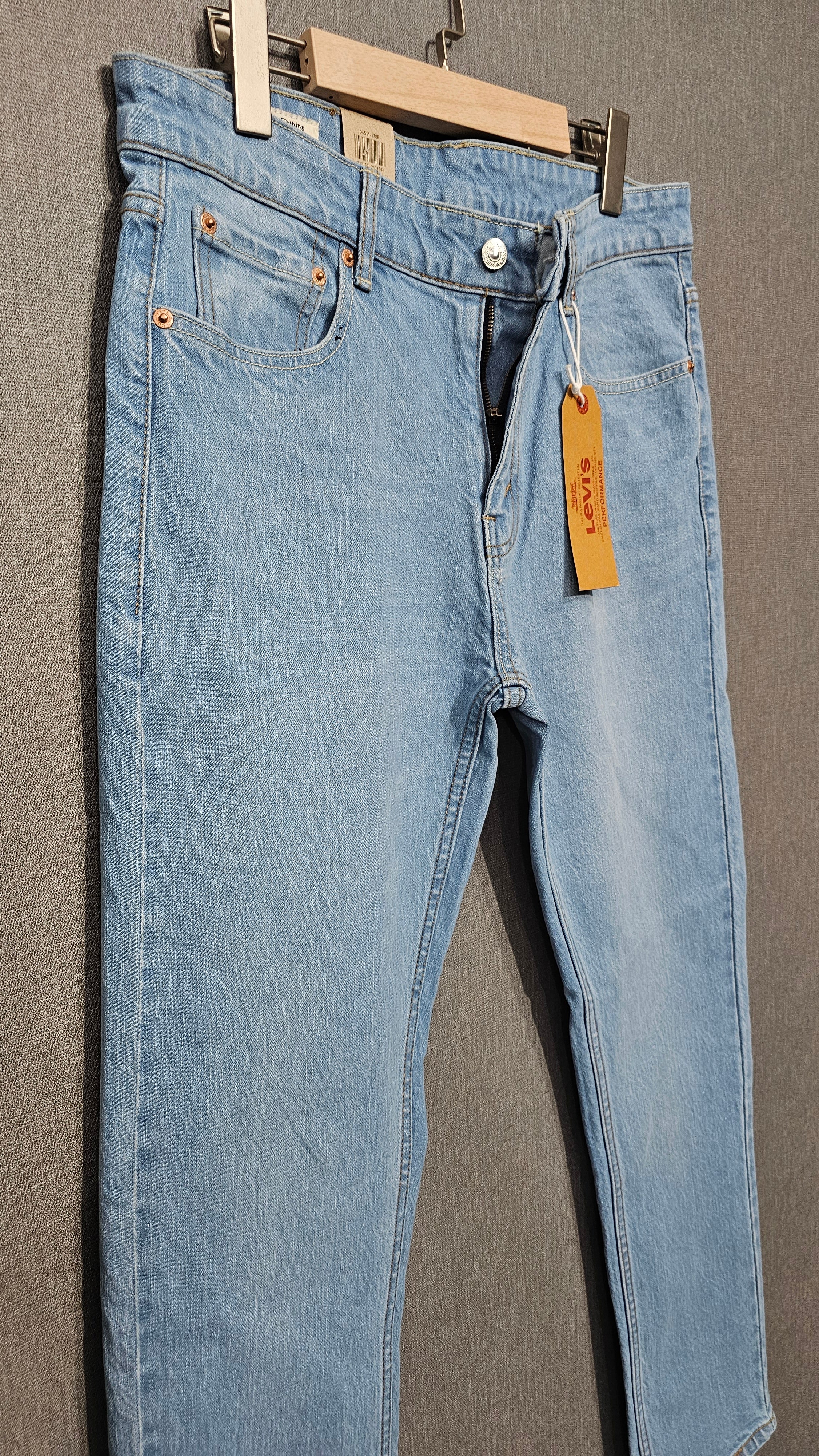 Mens Regular Fit Jeans, soft comfortable Stretch Denim Fabric, Sky Blue colour.