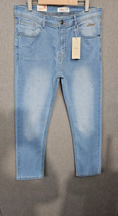 SO- Mens Regular Fit Jeans, soft comfortable Stretch Denim Fabric, Light Blue colour.