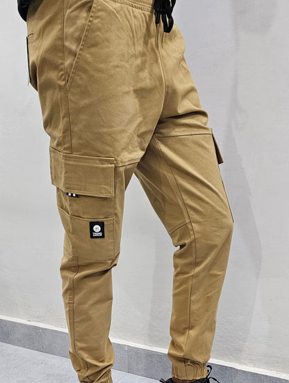 Mens Six pocket cotton stretch trousers