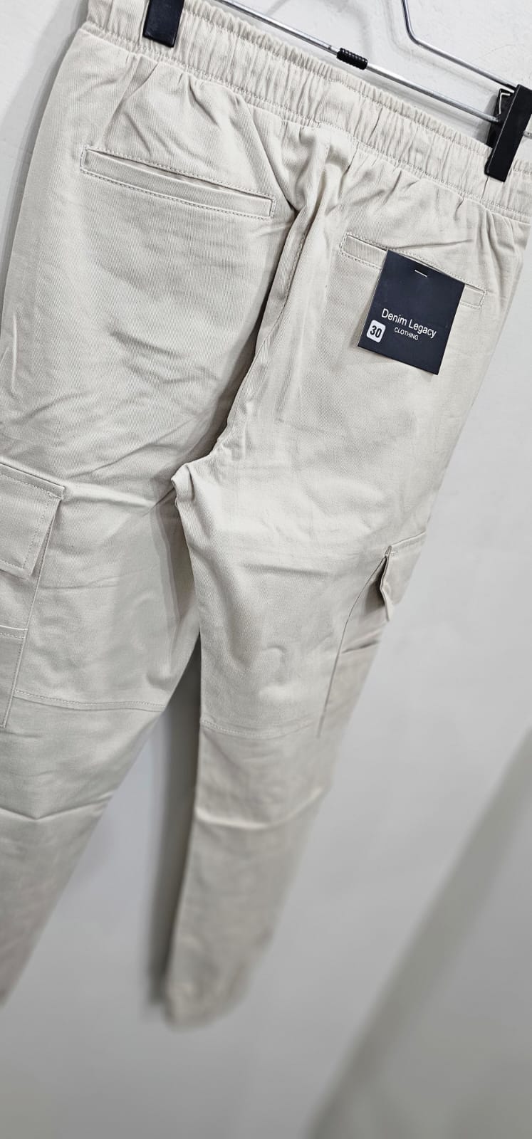 Mens Six pocket cotton stretch trousers