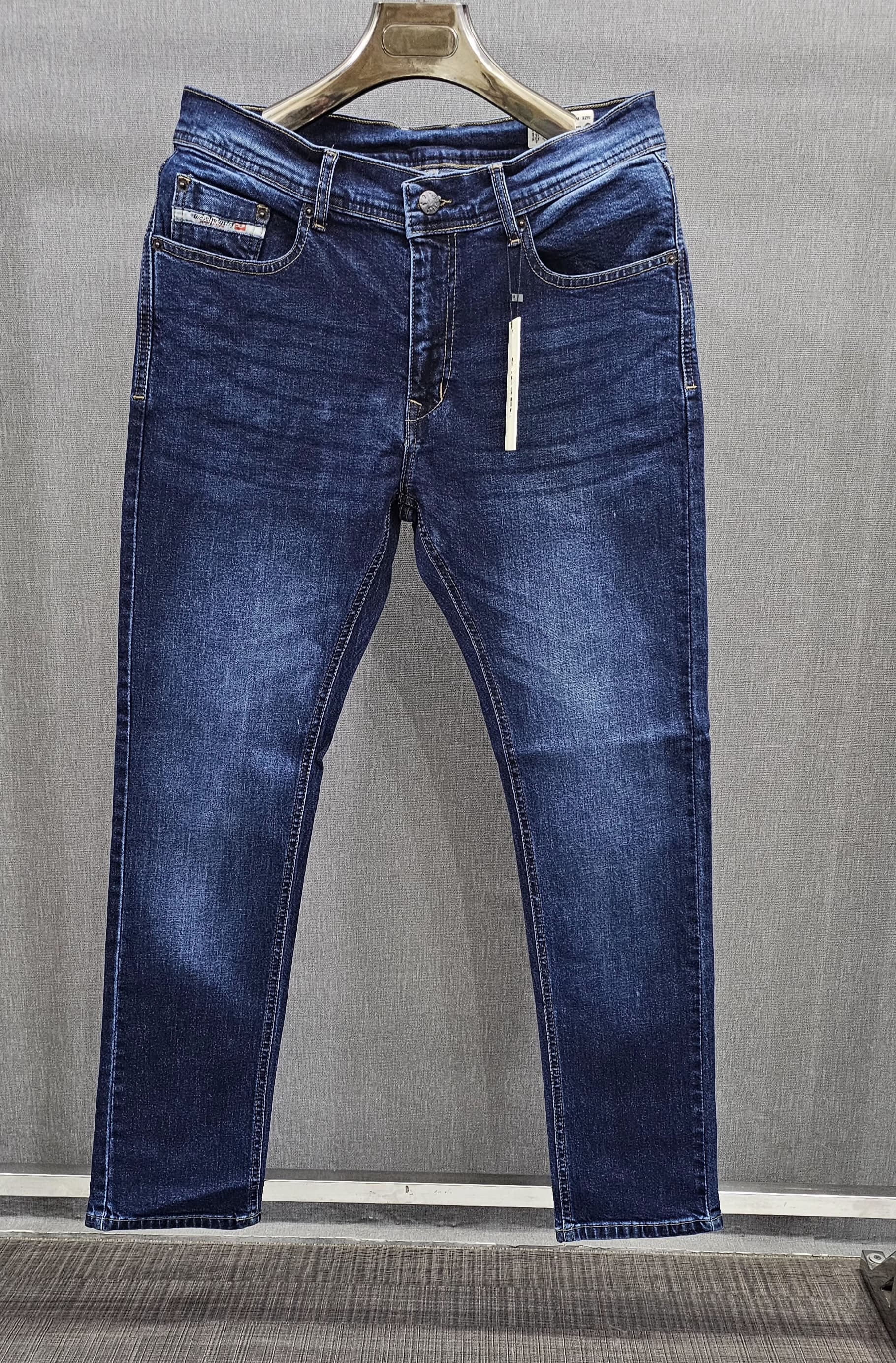 Denim Blue Regular Fit Jeans, stretch comfortable fabric