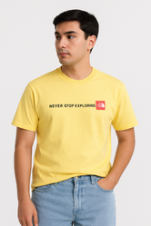 Mens Cotton Jersey Tshirts Light Yellow