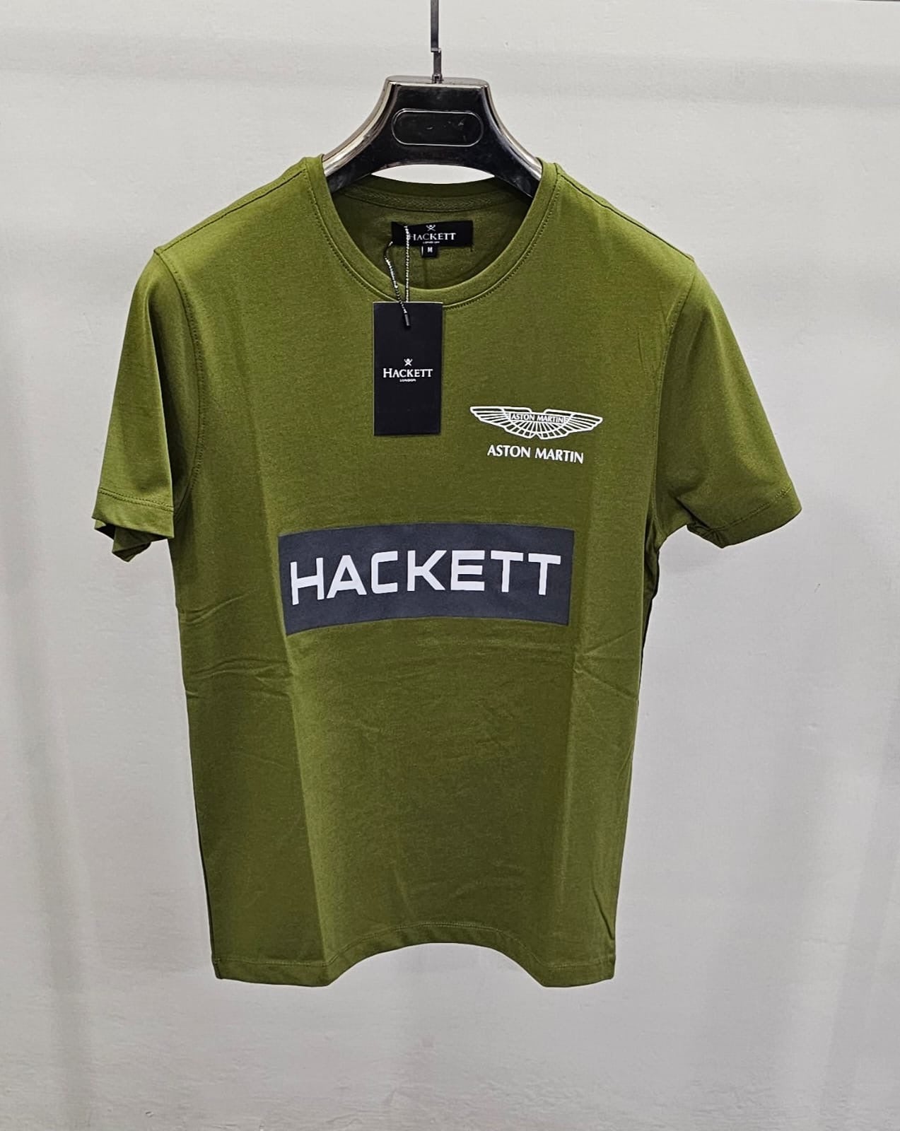 Mens Branded T-shirts Hacket Chocolate Brown