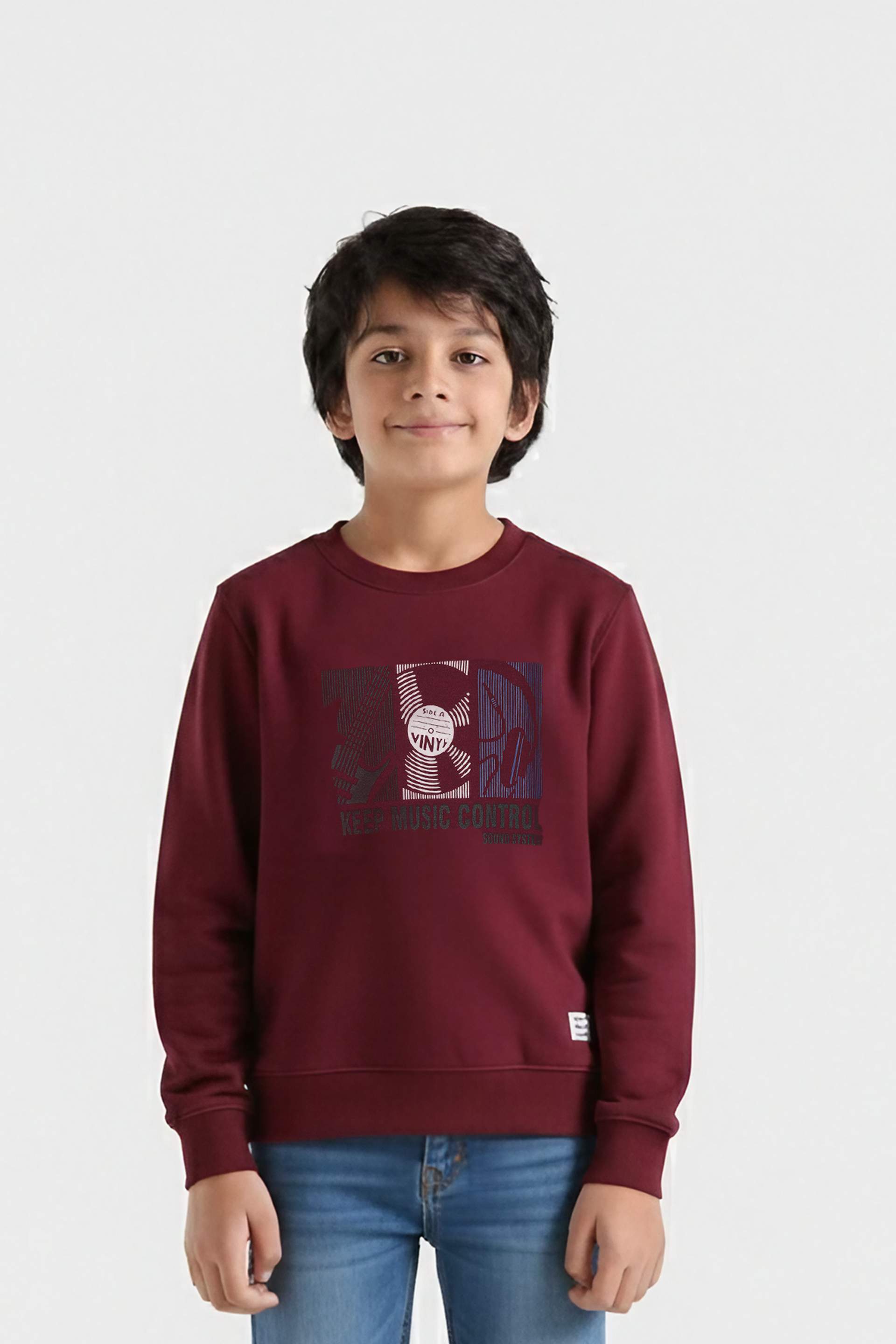Boys sweat shirts, fleece fabric, warm & stylish for winters