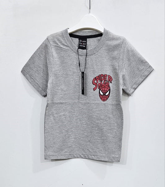 Grey Spiderman Boys Shirt