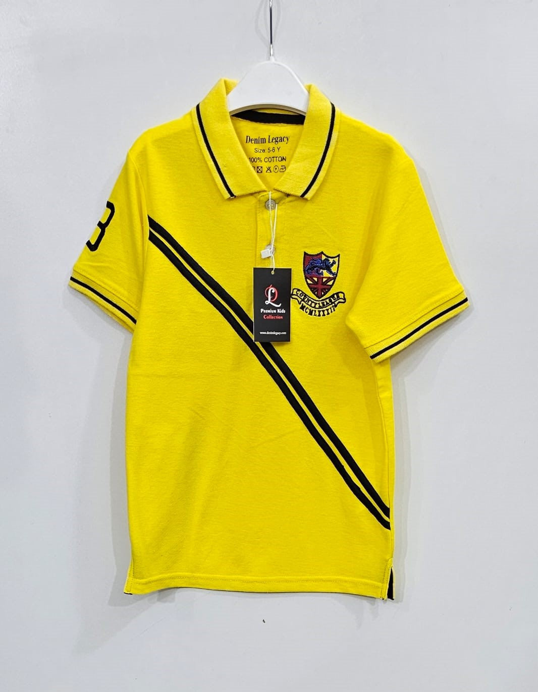 Yellow Stripe Boys Polo shirt