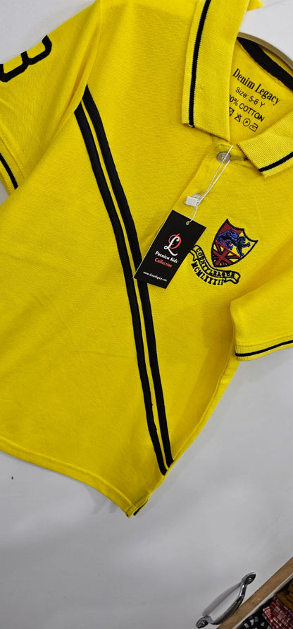 Yellow Stripe Boys Polo shirt