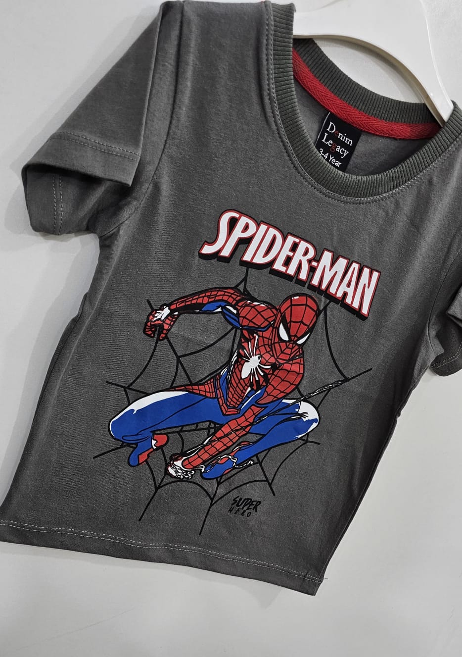 Fade Green Spiderman Boys Shirt