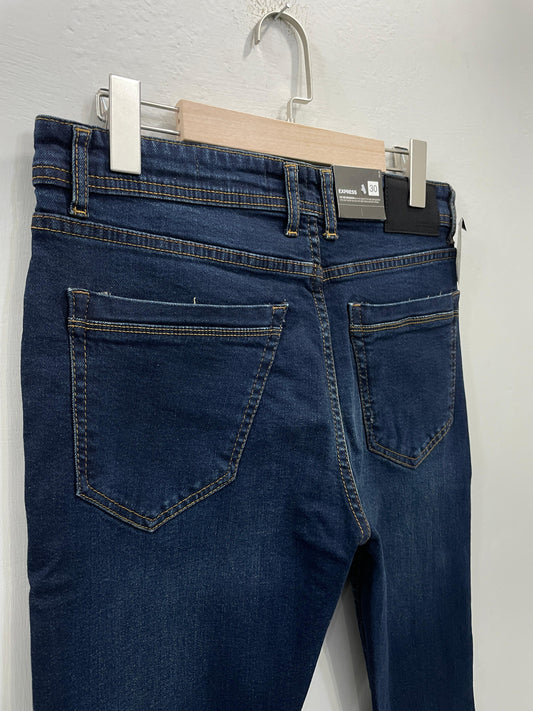 Express Greenish Blue Slim Fit Jeans