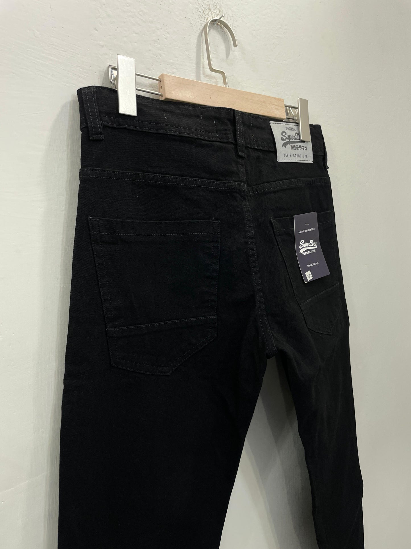 Superdry  Black Slim Fit Jeans