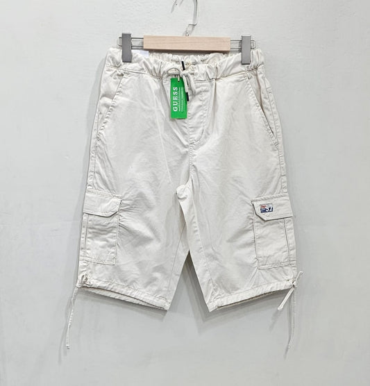 Men Cotton Shorts Beige