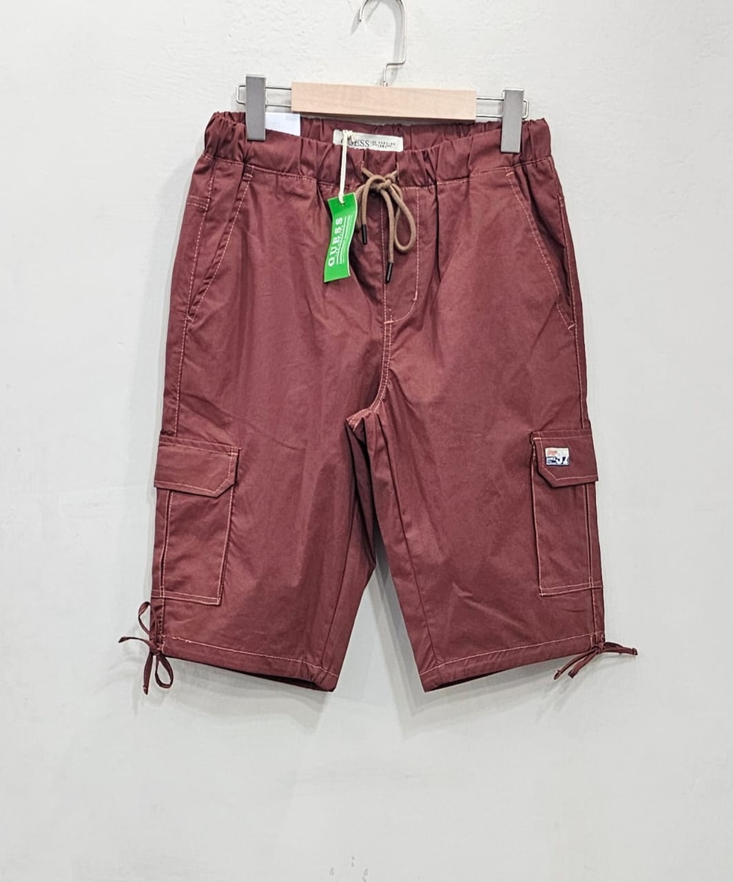 Men Cotton Shorts Rust