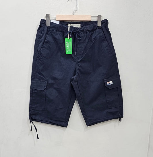 Men Cotton Shorts Navy Blue