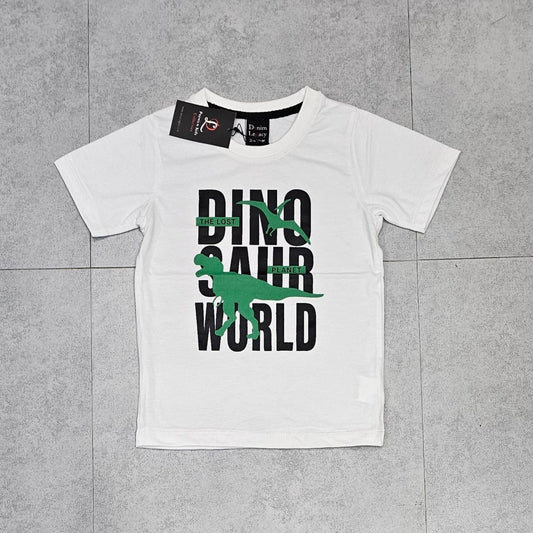 White Dino Boys Shirt