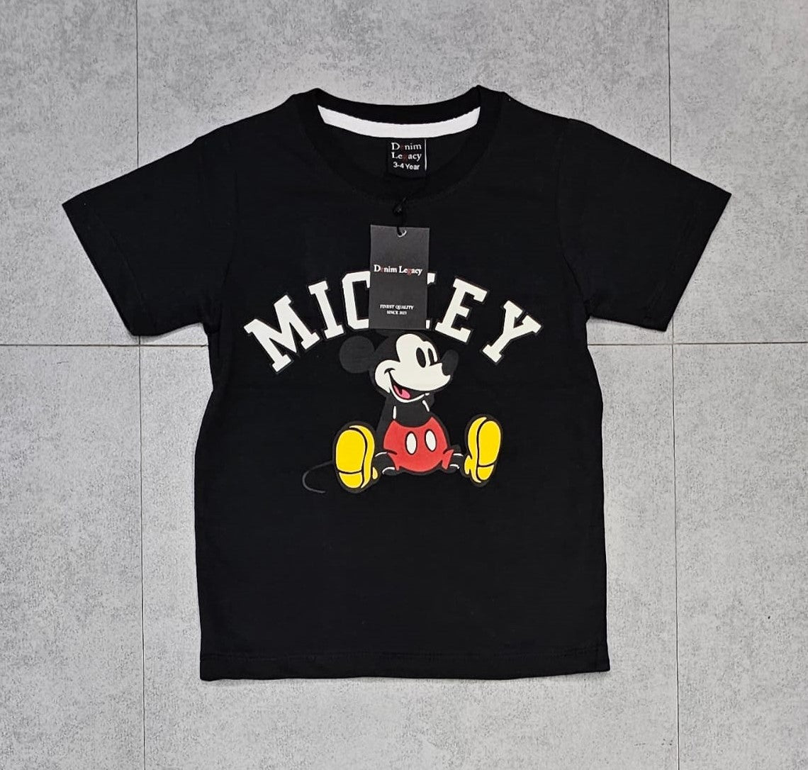 Black Mickey Boys Shirt