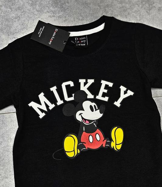 Black Mickey Boys Shirt