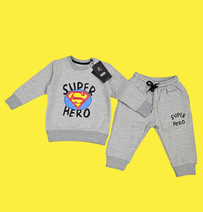 Grey Super Hero Boys Tracksuit