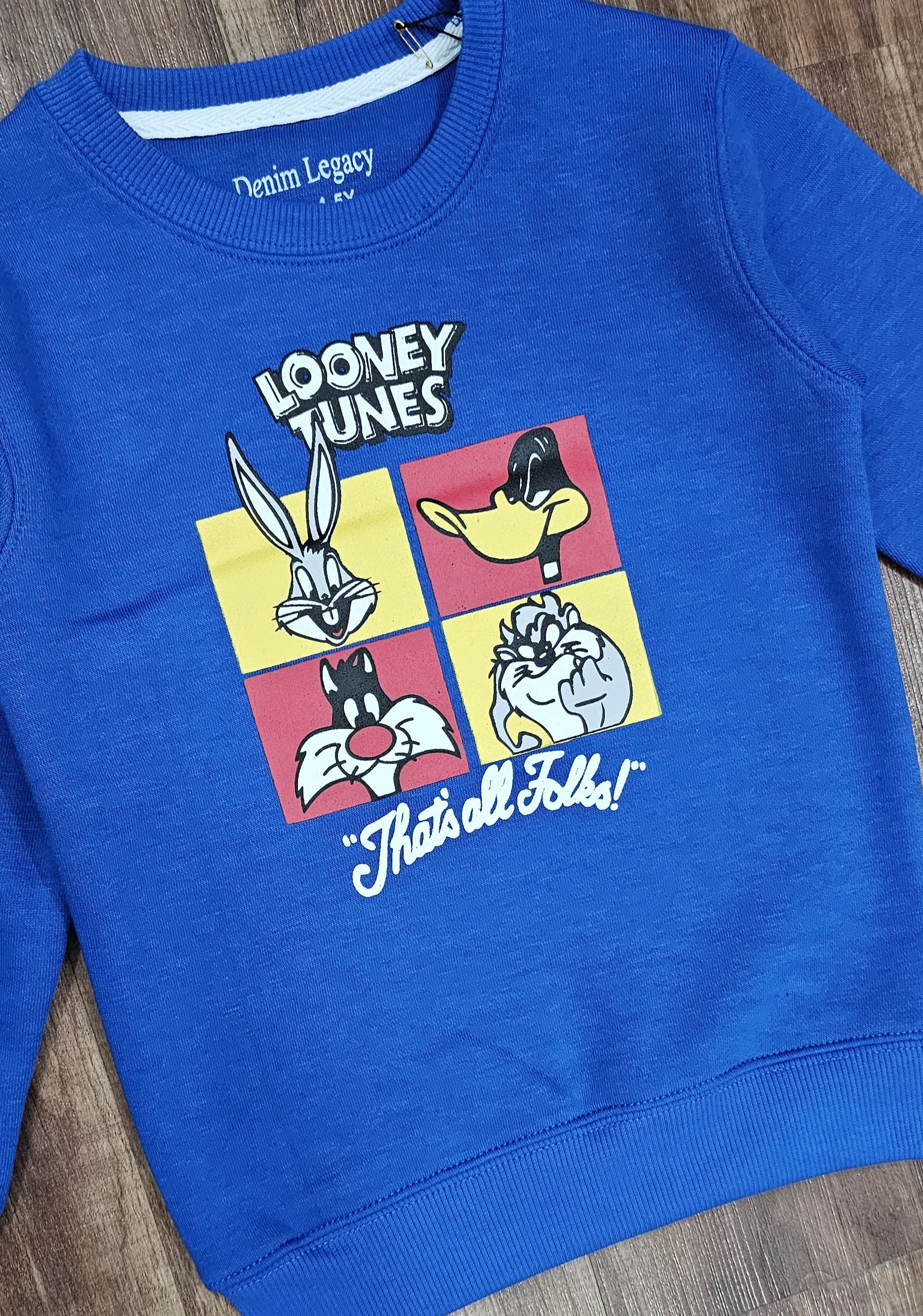 Blue boys sweatshirt Cotton Fleece Fabric