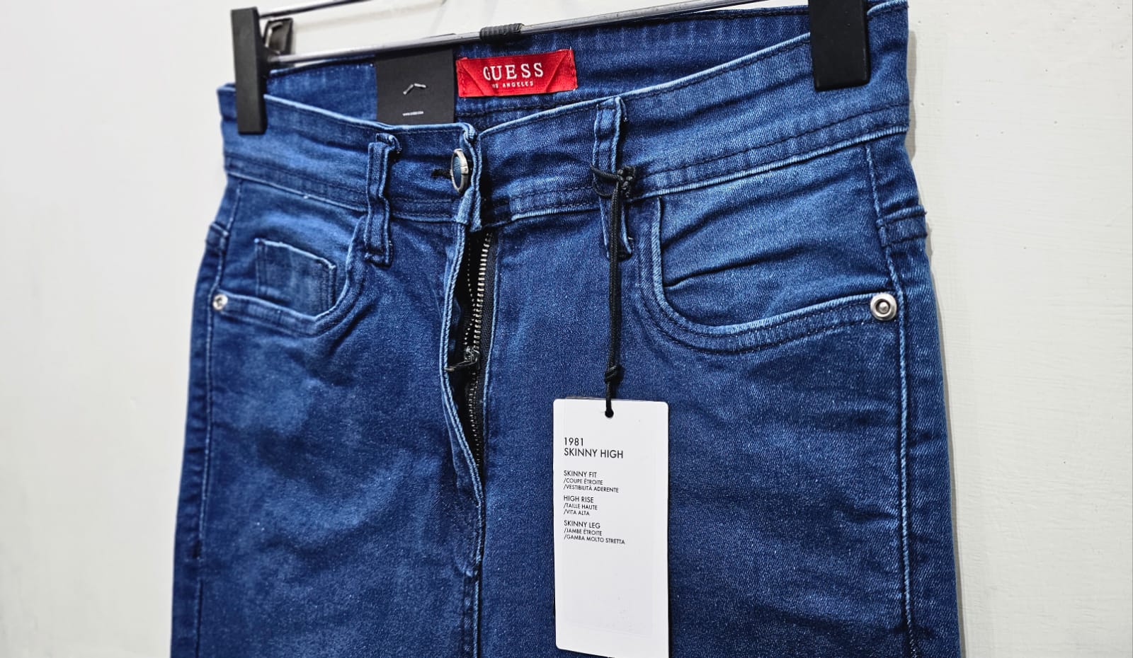 Mid Blue Bell Bottom stretch Ladies Jeans