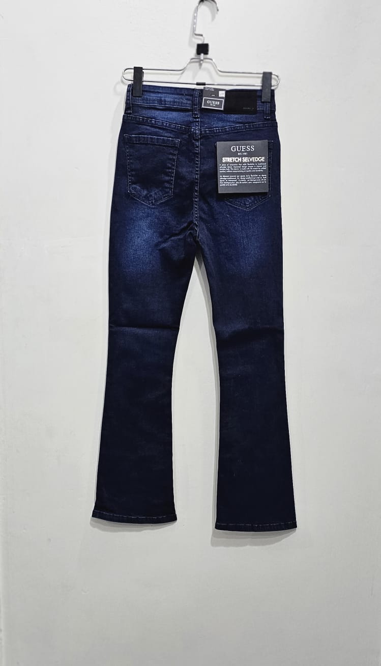 Dark Blue Bell Bottoms Ladies Jeans