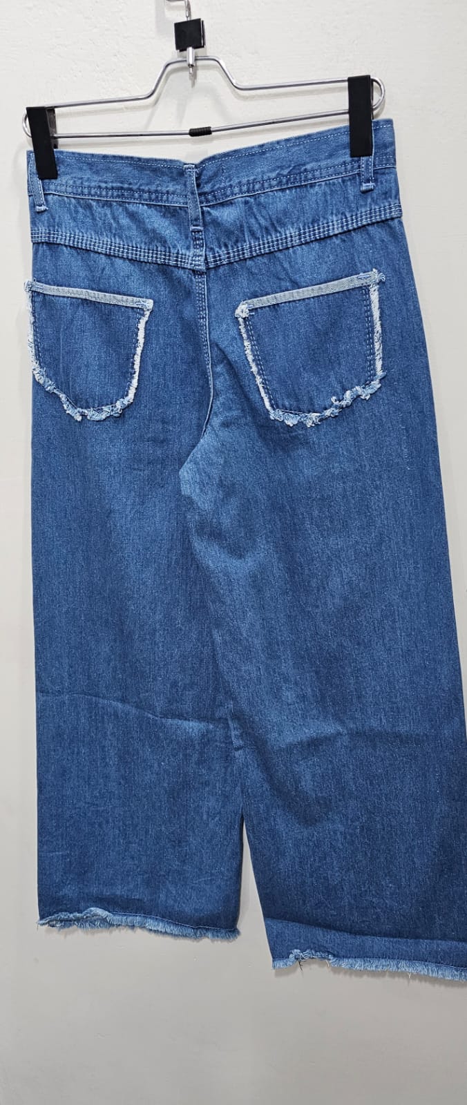 Mid Blue Wide Leg Ladies Jeans