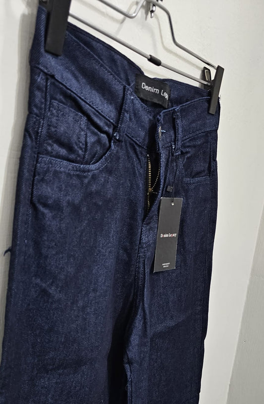 Dark Blue Wide Leg Ladies Jeans