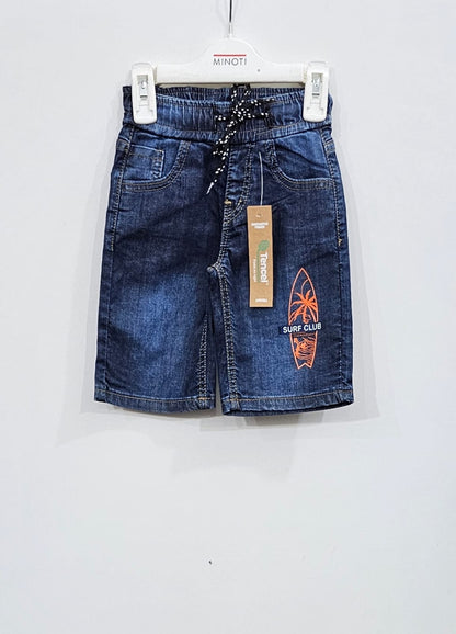 Boys Shorts Denim Stretch Fabric Colour Dark Blue