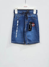 Boys Shorts Denim Stretch Fabric Colour Medium Blue