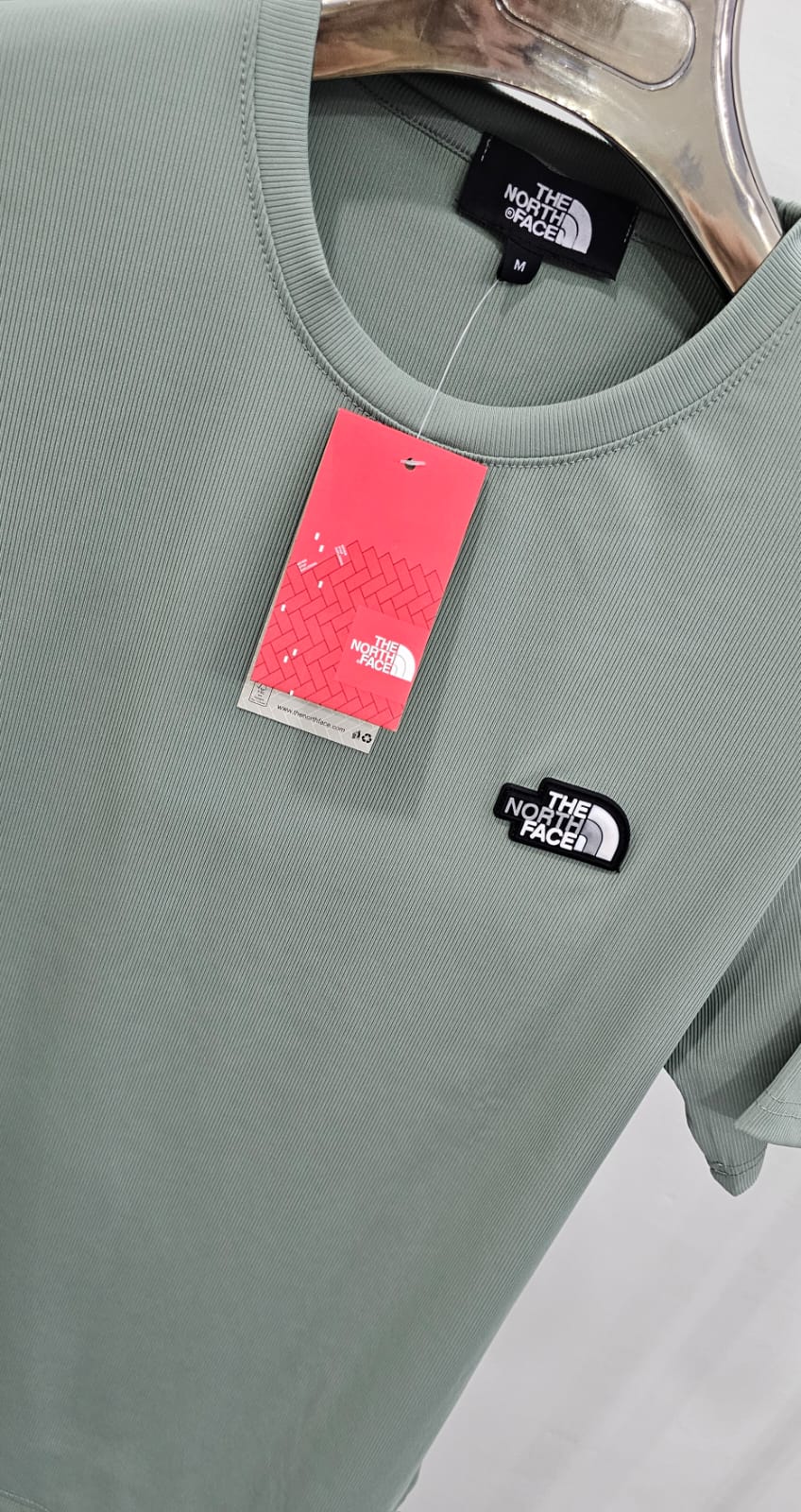 Mens Branded T-shirts North Face Sea Green