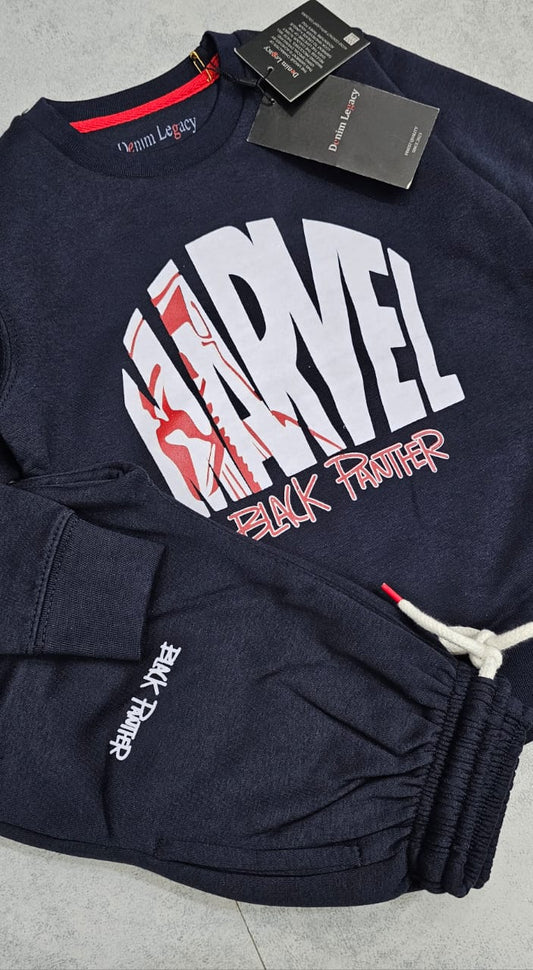 Dark Blue Marvel Boys Tracksuit