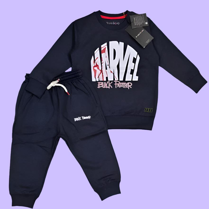 Dark Blue Marvel Boys Tracksuit