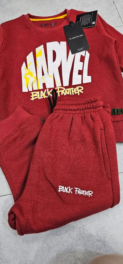 Red Marvel Boys Tracksuit