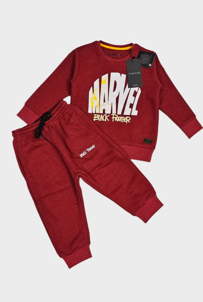 Red Marvel Boys Tracksuit