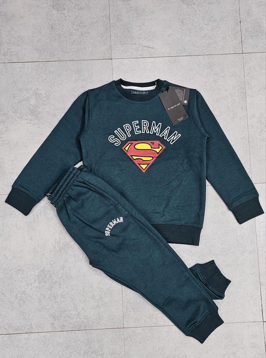 Green Superman Boys Tracksuit