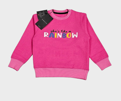 Pink Rainbow Girls Sweatshirt