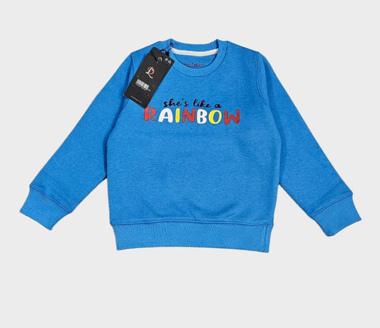 Blue Rainbow Girls Sweatshirt