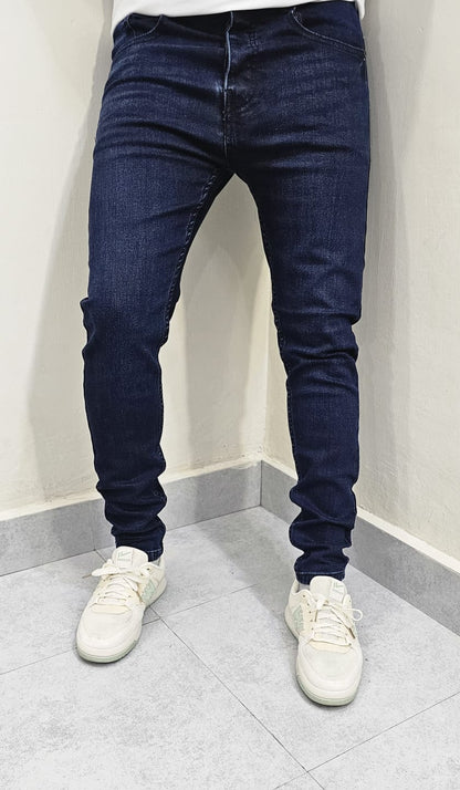 Dark Blue Ankle Fit Jeans