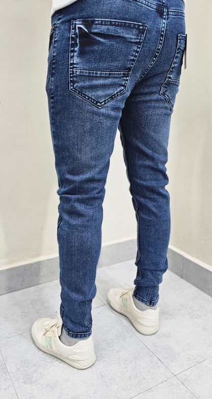 Acid Wash Ankle Fit Jeans