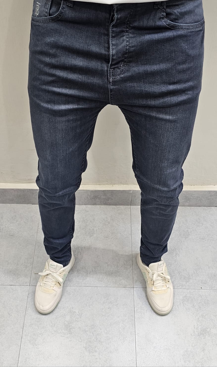 Dark Blue Ankle Fit Jeans