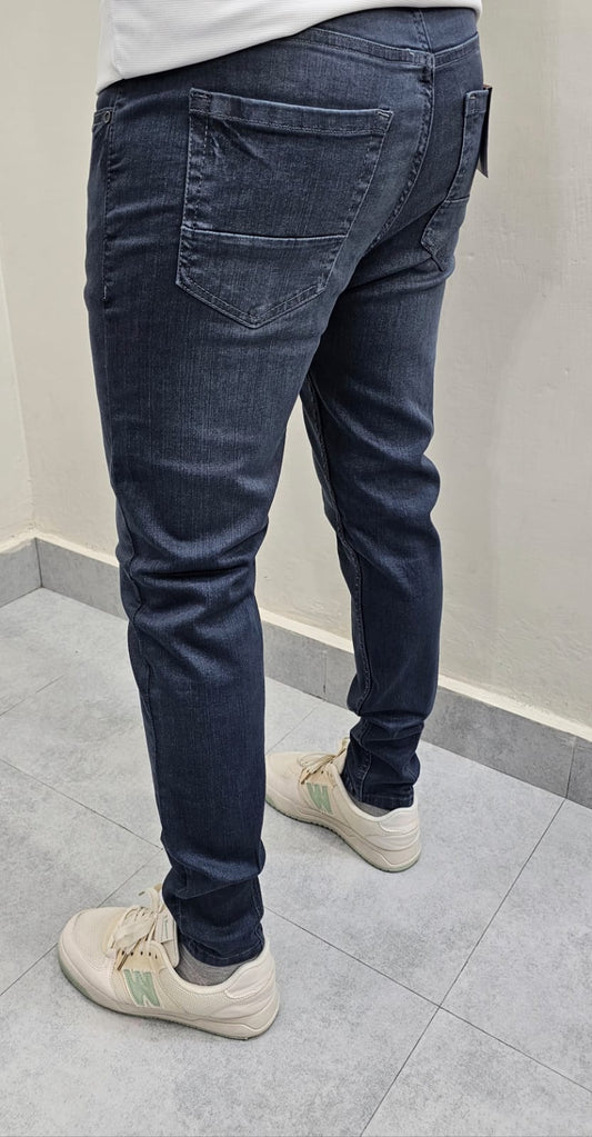 Dark Blue Ankle Fit Jeans