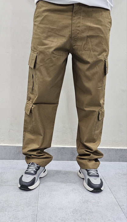 Camel Cotton Cargo 8 Pockets