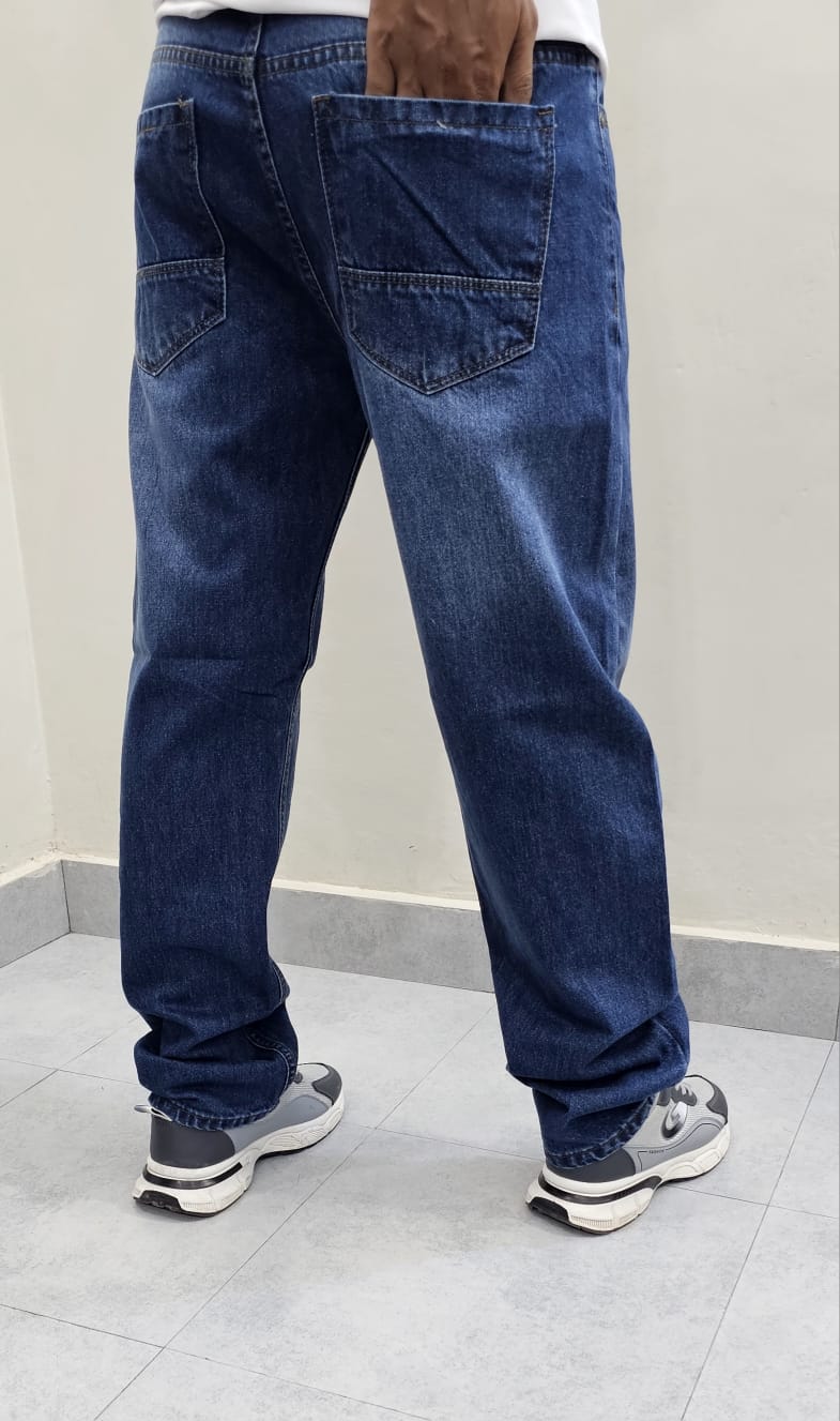 Mid Blue Loose Fit Jeans