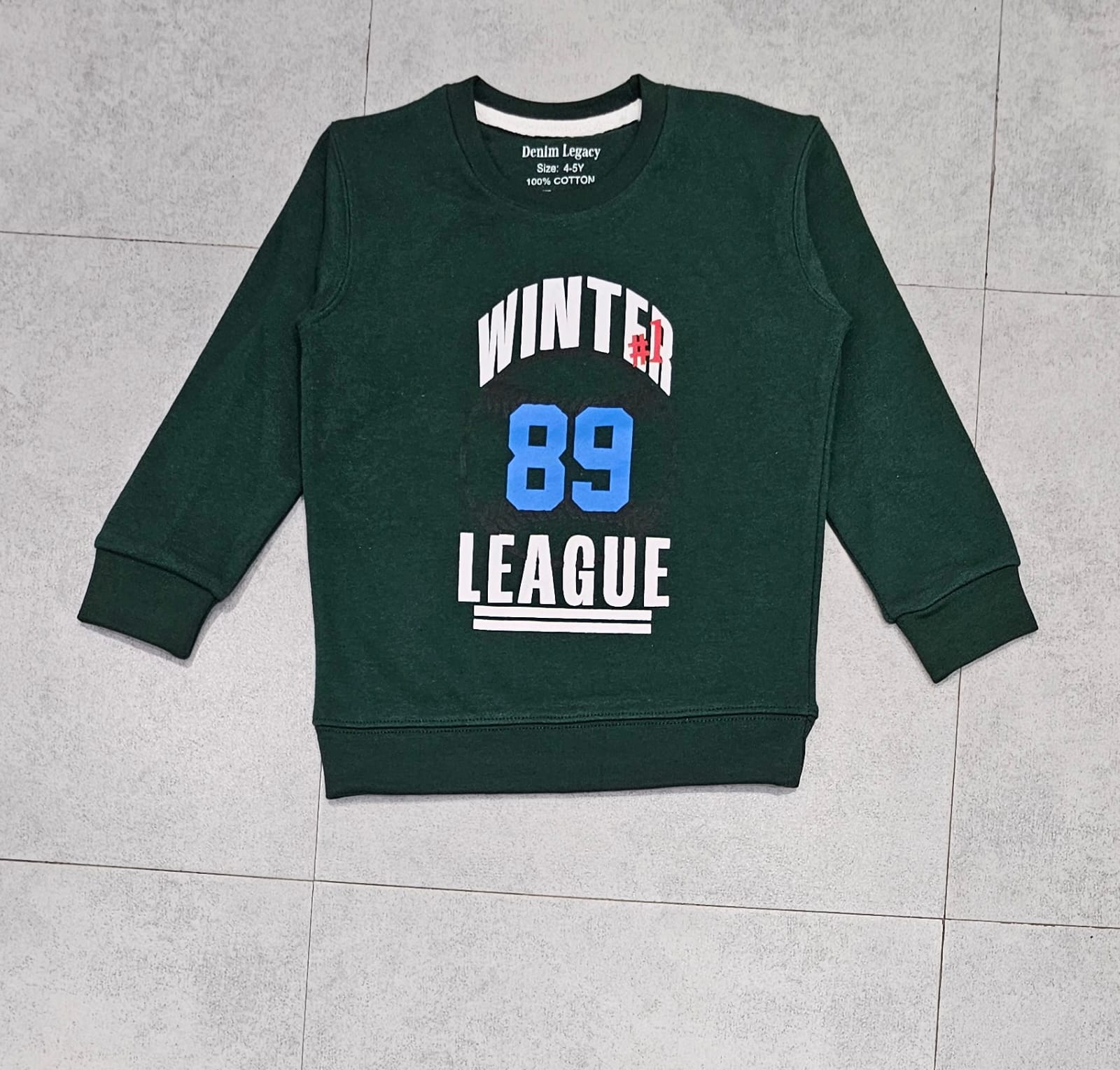 Winter League 89 boys sweatshirt Green